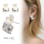 Yahoo! Yahoo!ショッピング(ヤフー ショッピング)ピアス レディース アクセサリー 韓国 シンプル フラワークリスタルビジュー