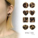 Yahoo! Yahoo!ショッピング(ヤフー ショッピング)ピアス レディース アクセサリー 韓国 シンプル シンプルレオパード レオパード ヒョウ柄 秋冬 小さめ ゴールド ハート