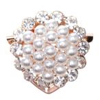 Yahoo! Yahoo!ショッピング(ヤフー ショッピング)ブローチ おしゃれ ブローチ パール ピンブローチ 韓国 ビジュー&パールブローチ ゴールド 結婚式 パーティー 入学式 卒業式
