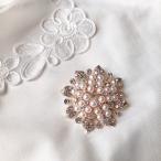 Yahoo! Yahoo!ショッピング(ヤフー ショッピング)ブローチ おしゃれ ブローチ パール ピンブローチ 韓国 大きめフラワーモチーフ ゴールド 結婚式 パーティー 入学式 卒業式