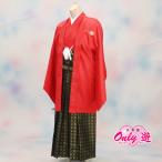  Junior ансамбль hakama комплект / мужчина /13-415KT/80-715KT/ 10 лет. праздник ./ 10 три три ./ начальная школа церемония окончания / в аренду / бренд / кимоно / красный / перо тканый / hakama / золотой . сосна / кимоно в аренду 