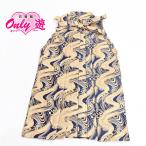 02-105/ мужской hakama /55-0583KT-93/Kato/ золотой волна . синий /6 номер / hakama шнурок внизу длина 91cm/ мужчина hakama / dono person японский костюм / день совершеннолетия / церемония окончания / свадьба 