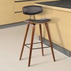 Armen Living Fox 26%ダブルクォーテ% Counter Height Barstool in Brown Faux Leathe
