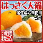 (予約) はっさく大福 4個 広島県産 (特産品 名物商品) 尾道産 因島 送料は1300円です 【代引き不可】 スイーツ