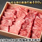 おおいた和牛 希少部位 おまかせ4種 焼肉セット 400g 匠牧場 送料込