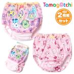 送料無料 2枚組セット 女児 キッズ ショーツ たまごっち 綿混 リボン ネームタグ ゴム入れ替え口 下着 子供 女の子 yg-2855 メール便対応