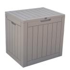 [ Brown 118L 56.1*43.4*53.4cm] дверь вне шкаф место хранения box класть распределение мусорная корзина маленький размер наружный держатель водонепроницаемый / выдерживающий . место хранения возможность ga-te