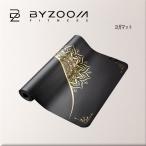 ショッピングヨガマット BYZOOM  バイズーム ヨガマット 天然ゴム製ヨガマット PUNR 5mm Black
