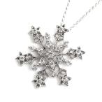 Yahoo! Yahoo!ショッピング(ヤフー ショッピング)スノーフレーク ネックレス ペンダント ダイヤモンド レディース ジュエリー アクセサリー 中古