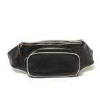 Yahoo! Yahoo!ショッピング(ヤフー ショッピング)プラダ PRADA レザーウエストバッグ 2VL006 ボディバッグ ブラック メンズ 中古