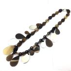 Yahoo! Yahoo!ショッピング(ヤフー ショッピング)エルメス HERMES ドロップネックレス バッファローホーン×SV金具 ネックレス レディース 中古