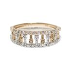 Yahoo! Yahoo!ショッピング(ヤフー ショッピング)ダイヤモンド リング 指輪 K18PG/PT900 レディース ジュエリー アクセサリー 中古