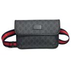 Yahoo! Yahoo!ショッピング(ヤフー ショッピング)グッチ GUCCI GGスプリーム ベルトバッグ 598113 ブラック ウエストバッグ メンズ 中古
