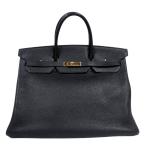 エルメス HERMES バーキン40 □C刻印 ブルーインディゴ×GD金具 トゴ ハンドバッグ レディース 中古