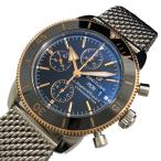 ブライトリング BREITLING スーパーオーシャンヘリテージ2 クロノグラフ44  U13313 ブラック SS/K18PG 腕時計 メンズ 中古