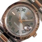 ロレックス ROLEX デイトジャスト41 126331 スレート ステンレス×K18ピンクゴールド 腕時計 メンズ 中古