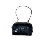 シャネル CHANEL ハンドバッグ ポーチ エナメル ハンドバッグ レディース 中古