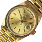 ロレックス ROLEX デイデイト 18238 W番 シャンパン文字盤 K18イエローゴールド K18イエローゴールド 腕時計 メンズ 中古
