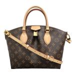 ルイ・ヴィトン LOUIS VUITTON ボエシNM PM M45986 ブラウン モノグラムキャンバス モノグラム ハンドバッグ レディース 中古