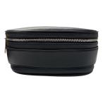 ボッテガ・ヴェネタ BOTTEGA VENETA ショルダーバッグ ブラック　シルバー金具 エンボスレザー ハンドバッグ メンズ 中古