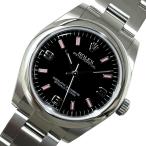 ロレックス ROLEX オイスターパーペチュアル31 ランダムシリアル 177200 ブラック SS 腕時計 レディース 中古