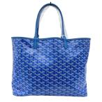ショッピングゴヤール ゴヤール GOYARD サンルイPM ブルー コーティングキャンバス トートバッグ ユニセックス 中古