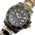 ロレックス ROLEX サブマリーナーデイト ランダムシリアル 116613LN ブラック K18YG/SS 腕時計 メンズ 中古