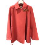 エルメス HERMES ベルト付きガウンウールコート 2E0108DF ピンク ウール その他アウター レディース 中古