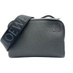 ロエベ LOEWE カメラ クロスボディバッグ ミニ C660R41X01 ブラック シルバー金具 カーフレザー ボディバッグ レディース 中古