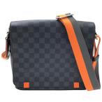 ルイ・ヴィトン LOUIS VUITTON ディストリクトPM N42405 ダミエ・グラフィット PVC レザー ショルダーバッグ ユニセックス 中古