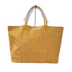 ショッピングゴヤール ゴヤール GOYARD サンルイGM イエロー  ゴヤールディンキャンバス トートバッグ レディース 中古