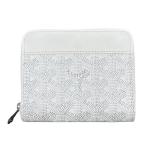 ショッピングゴヤール ゴヤール GOYARD コンパクト ジップ ウォレット ホワイト コーティングキャンバス 二つ折り財布 ユニセックス 中古