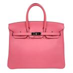 ショッピングバーキン エルメス HERMES バーキン25 A刻印（2017年製) ローズアザレ　シルバー金具 スイフト ハンドバッグ レディース 中古