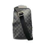 ルイ・ヴィトン LOUIS VUITTON アヴェニュー・スリングバッグ N41719 ブラック ダミエ ショルダーバッグ メンズ 中古