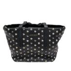 ショッピングスタッズ ジミーチュウ JIMMY CHOO ミニサラ ブラック スタッズ・レザー ハンドバッグ レディース 中古