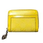 ショッピングＧＧキャンバス グッチ GUCCI GGキャンバス コインパース 790037 イエロー GGキャンバス コインケース レディース 中古