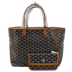 ショッピングゴヤール ゴヤール GOYARD サンルイPM ブラック ゴヤールディンキャンバス トートバッグ ユニセックス 中古