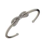 ティファニー TIFFANY＆CO インフィニティダイヤバングル ホワイトゴールド Au750  ジュエリー 中古