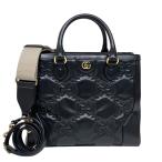 ショッピングgucci グッチ GUCCI GGマトラッセ 2WAY トートバッグ 728236 ブラック ゴールド金具 ハンドバッグ ショルダーバッグ レディース 中古