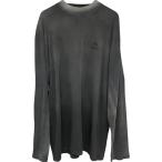 バレンシアガ BALENCIAGA ロゴ刺繍長袖Tシャツ 657058 ブラック コットン 長袖Tシャツ メンズ 中古