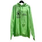 バレンシアガ BALENCIAGA ロゴプリントウェットパーカー 2020年 600583 グリーン コットン パーカー メンズ 中古