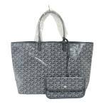 ショッピングゴヤール ゴヤール GOYARD サンルイPM グレー ゴヤールディン・キャンバス トートバッグ レディース 中古