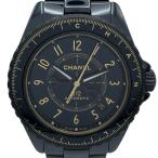 シャネル CHANEL J12 クチュール 38MM 世界555本限定 H9762 ブラック セラミック 腕時計 レディース 中古