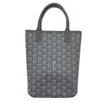ショッピングゴヤール ゴヤール GOYARD ポワティエPM グレー ゴヤールコーティングキャンバス トートバッグ レディース 中古