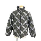 ショッピングBURBERRY バーバリー BURBERRY チェック柄リバーシブルダウンジャケット 8094937 ブラック ナイロン ダウンジャケット メンズ 中古