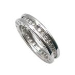 ショッピングブルガリ ブルガリ BVLGARI ビーゼロワンリング1バンド(XS) フルダイヤ ホワイトゴールド 750WG/ダイヤモンド ジュエリー 中古