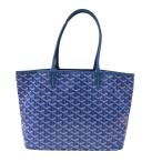 ゴヤール GOYARD アルトワPM ブルー シルバー金具 ゴヤールディンキャンバス ハンドバッグ レディース 中古