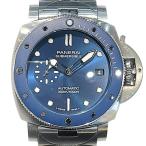 パネライ PANERAI サブマーシブル ブルーノッテ PAM02068 ブルー SS 腕時計 メンズ 中古