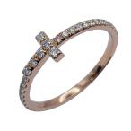 ティファニー TIFFANY＆CO Tワイヤーバンドリング ピンクゴールド Au750 ジュエリー 中古