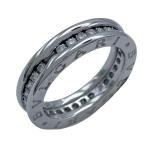 ブルガリ BVLGARI ビーゼロワンリング1バンド(XS)  ホワイトゴールド 750 ジュエリー 中古